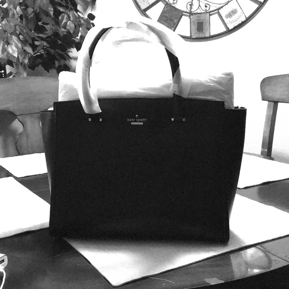 Kate spade black leather purse